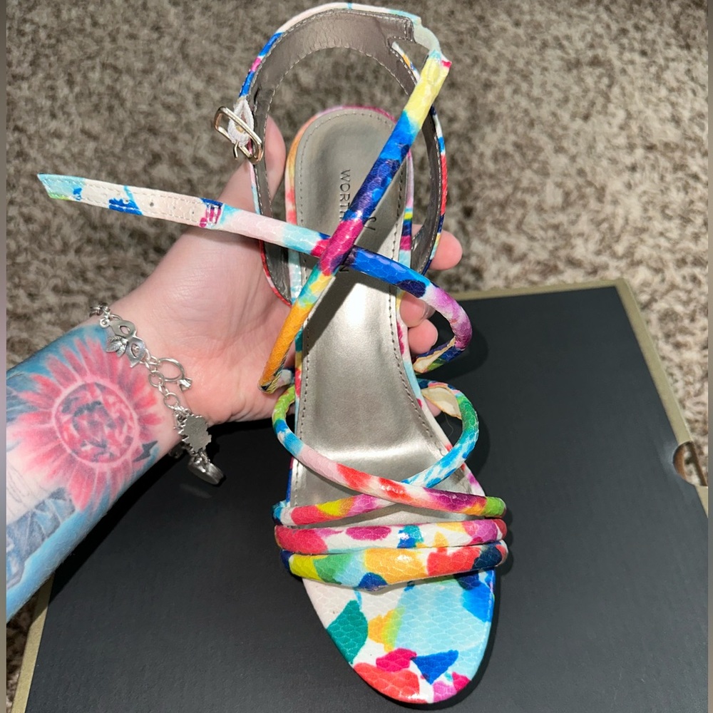 3 FOR $15❗️Multicolored Heels - Picture 9 of 12
